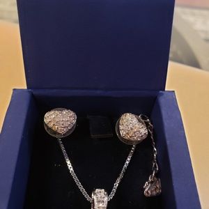 Swarovski Heart Earrings